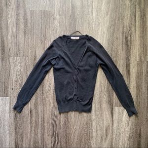 Zara Button Up Sweater Cardigan Black Size XS